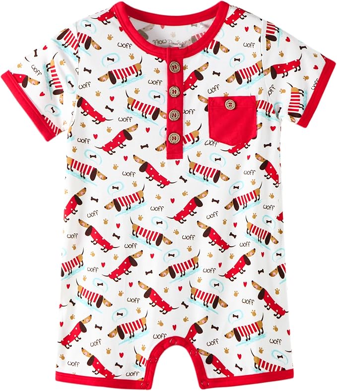 Baby Boy Romper Toddler Boys Short Sleeve Shorts Soft Jumpsuit Outfit Viscose Made from Bamboo