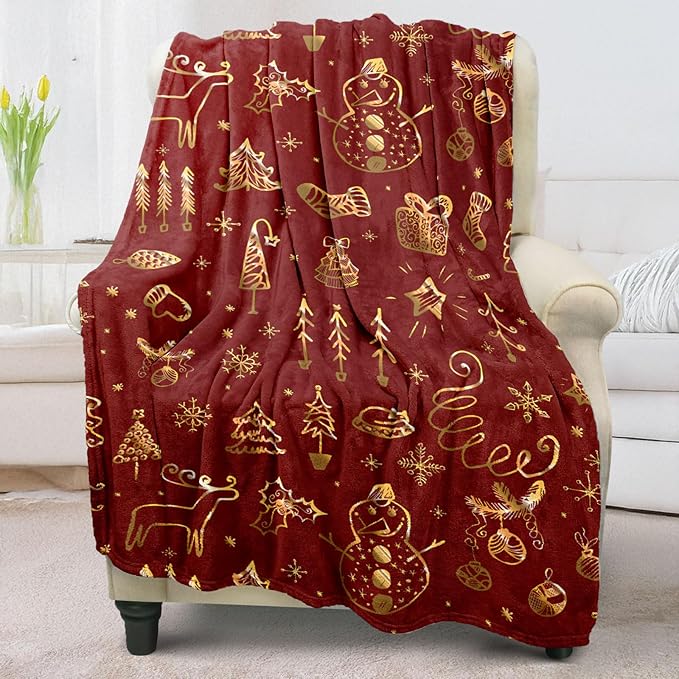 TEHALK Kids Dinosaur Glow Blanket - Soft Fleece 50"x60" For Boys & Girls