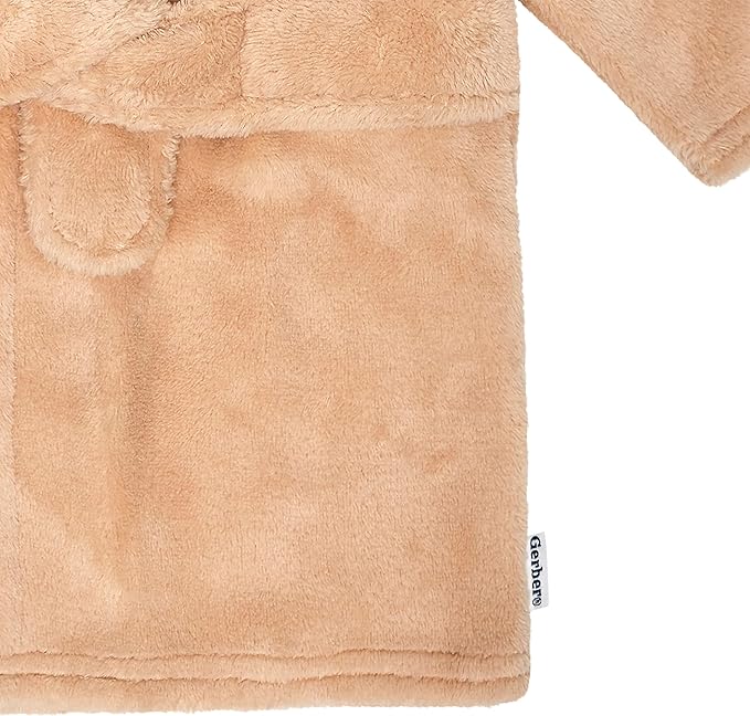 Gerber Unisex Baby Plushy Soft Hooded Animal Character Bathrobe
