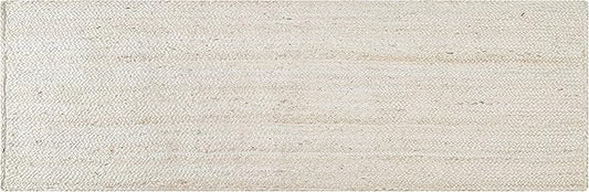 Hausattire Hand Woven Jute Braided Rug, 2'x6' – Off White, Reversible Boho Entry Area Rugs for Kitchen, Living Room I Farmhouse Indoor Outdoor Decorative Floor Rug, 24x72 Inches