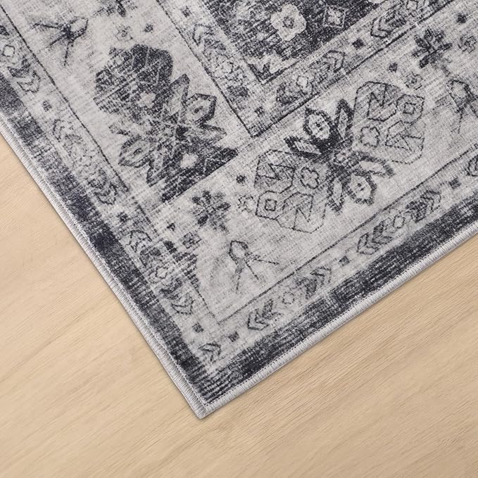 Dripex Tribal Washable Runner Rug-2x5 Non-Slip Non-Shedding Runners for Hallways Stain Resistant Kitchen Mat Laundry Entryway Carpet Runner for Doorway Entrance Bedroom Living Room Decor