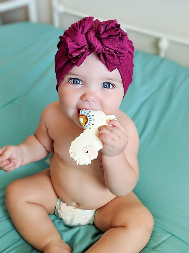 Loulou Lollipop Silicone Teether for Teething Baby Boy and Girl - Llama