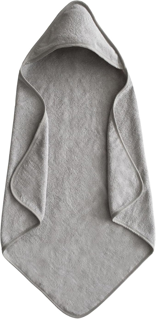 mushie Baby Hooded Towel | Organic Cotton (Gray)