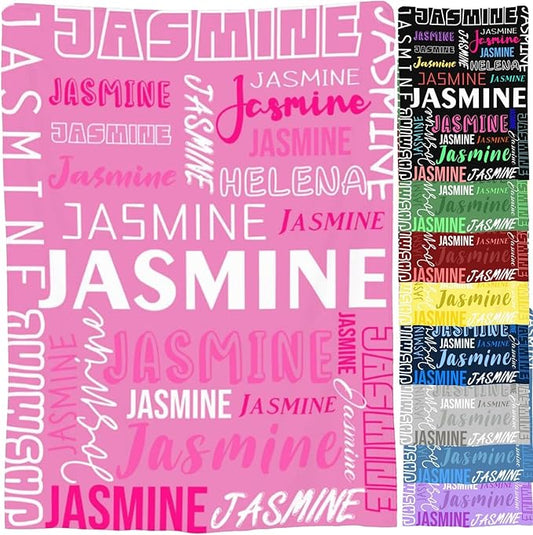 Personalized Baby Blanket for Girls and Boys,Super Soft Custom Baby Blanket with Name,Customized Swaddle Blankets Throw for Newborn,Infant,Toddlers