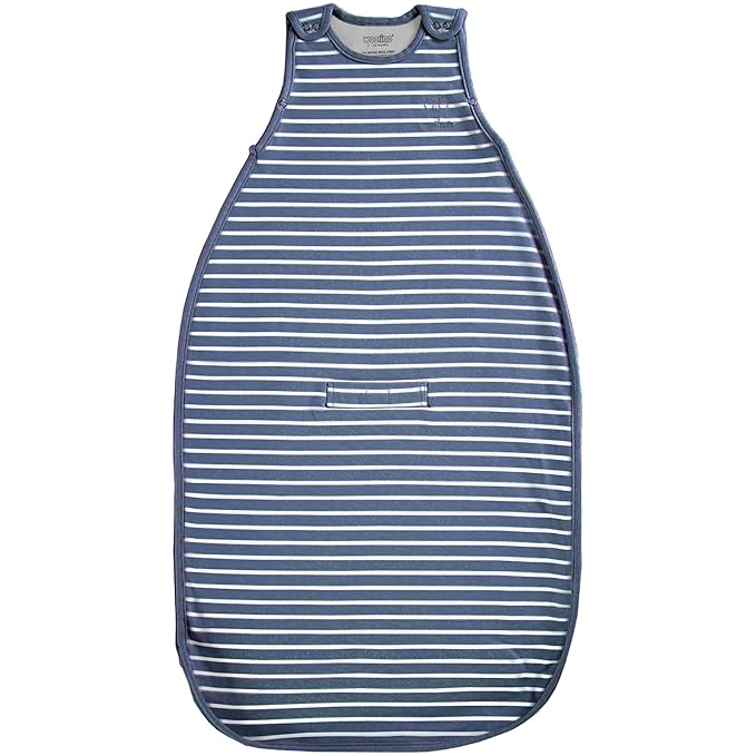 Woolino Toddler Sleeping Bag, 4 Season Merino Wool Baby Sleep Bag or Sack, 2-4 Years, Navy Blue