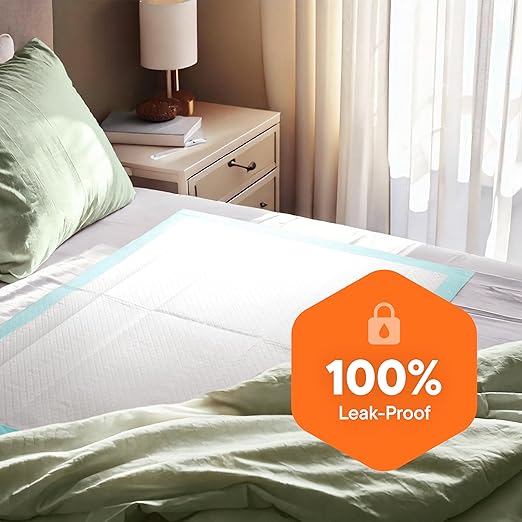Chucks Pads Disposable [100-Pack] Adult Incontinence Underpads 36"x36" XXXL Bed Pads – Thin-Shield Technology, Super Absorbency – High Quality Mattress Protector Pee Pads for Kids, Seniors, Adults
