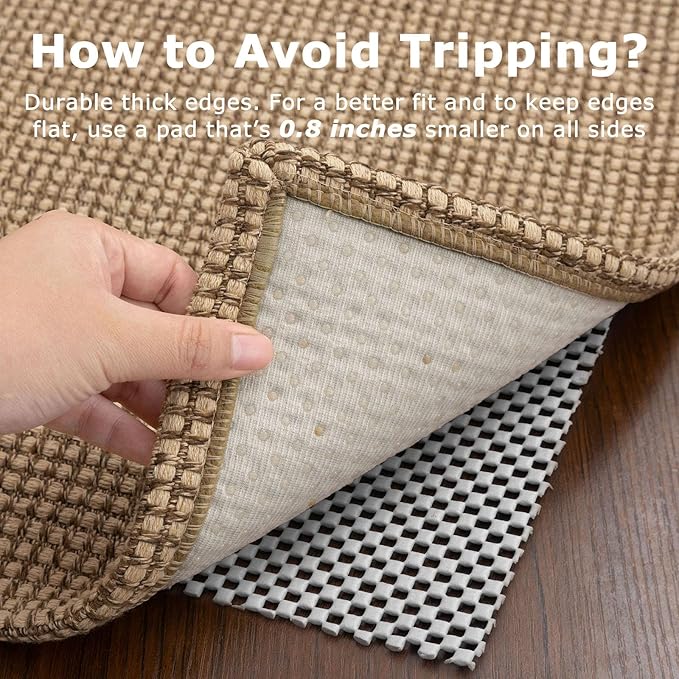 KOZYFLY Long Runners for Hallways 2x12 ft Washable Kitchen Runner Non Slip Rubber Backed Hallway Rugs Cotton Entryway Runner Rug Floor Carpet for Indoor Hall, Backdoor, Kitchen, Tan/Orange/Brown