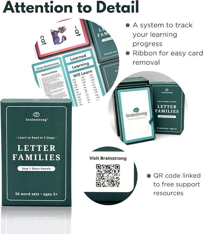 1150 Phonics and Sight Words | Ages 5-8 | 350 Learn to Read Flashcards | Boost Reading Ability | Kindergarten 1st 2nd Grade | Beginning to Advanced Words | Brainstrong Premium 2 Box Set