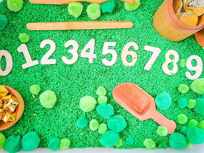 Kids Sensory bins Montessori sensory bin, sensory toys, Sensory bins, Sensory Bin For Preschoolers (St Patrick Day Counting)