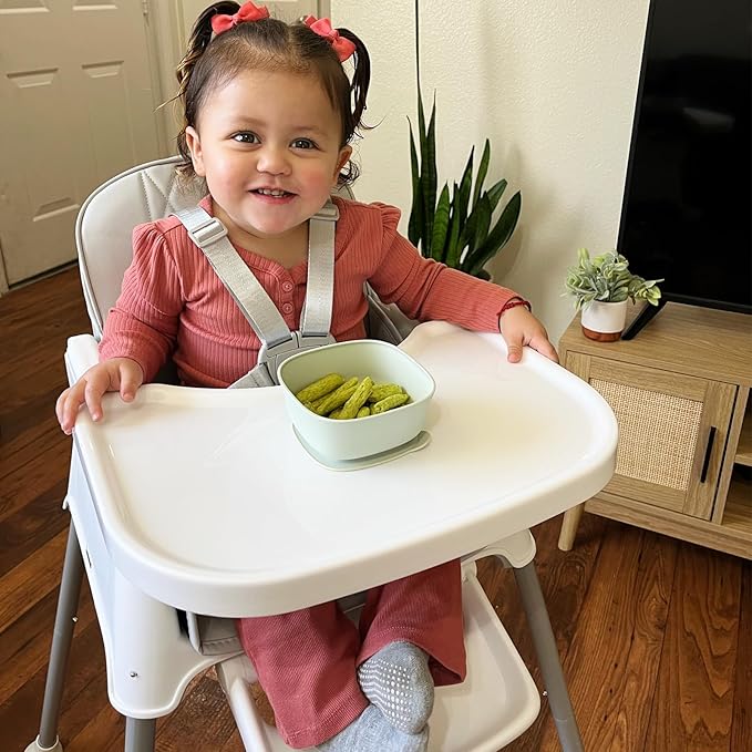 3 in 1 Baby High Chair, Bellababy Adjustable Convertible Chairs for Babies and Toddlers, Compact/Light Weight/Portable/Easy to Clean