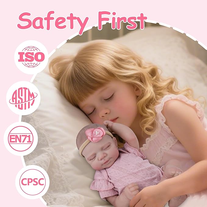 Milidool Lifelike Reborn Baby Dolls - 20Inch Soft Vinyl Realistic Newborn Baby Dolls Poseable Real Life Baby Girls Dolls for 3+ Year Old Girls Kids