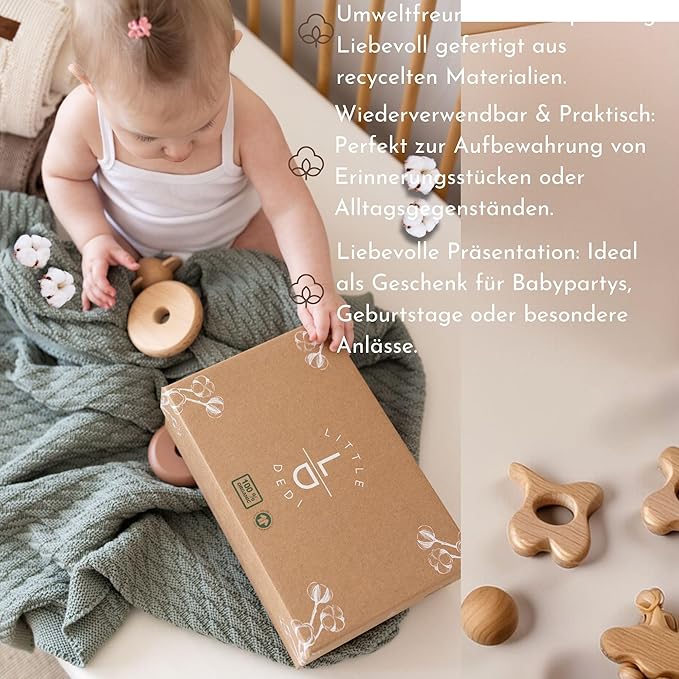 100% Organic Cotton Baby Knitted Blanket with Gift Box - Soft Toddler, Crib, Stroller Blanket - Neutral Swaddle and Receiving Blanket for Newborns, 30"x40", Pink, Nora