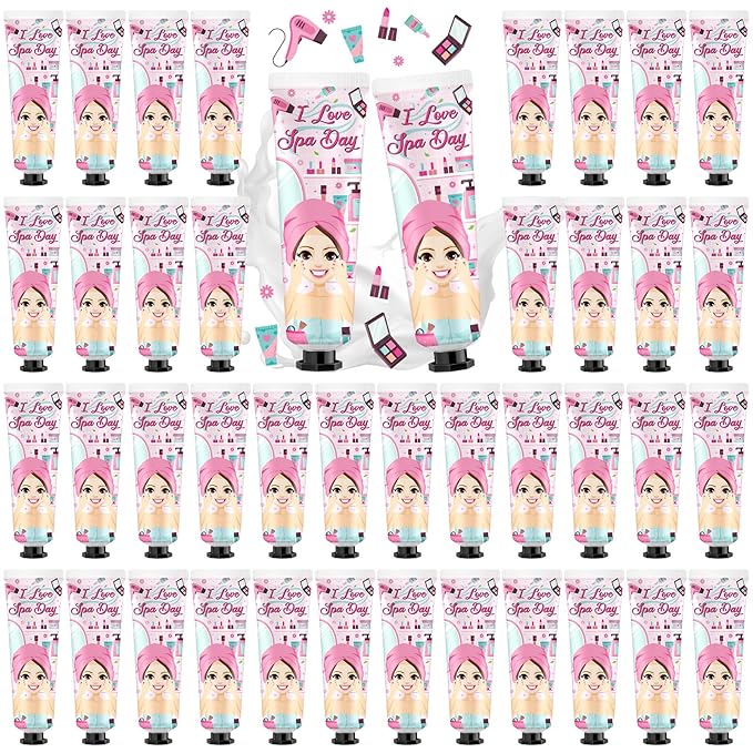 48 Sets Spa Party Supplies for Women Hand Cream Bulk Spa Birthday Party Favors Bachelorette Supplies for Girls Travel Size Lotion with Organza Bags