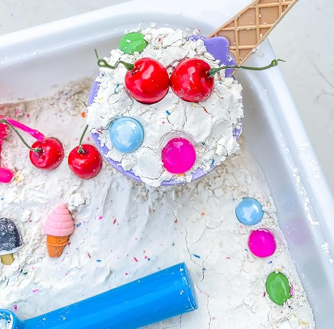 Kids Sensory bins Montessori sensory bin, sensory toys, Sensory bins, Sensory Bin For Preschoolers (Ice Cream)
