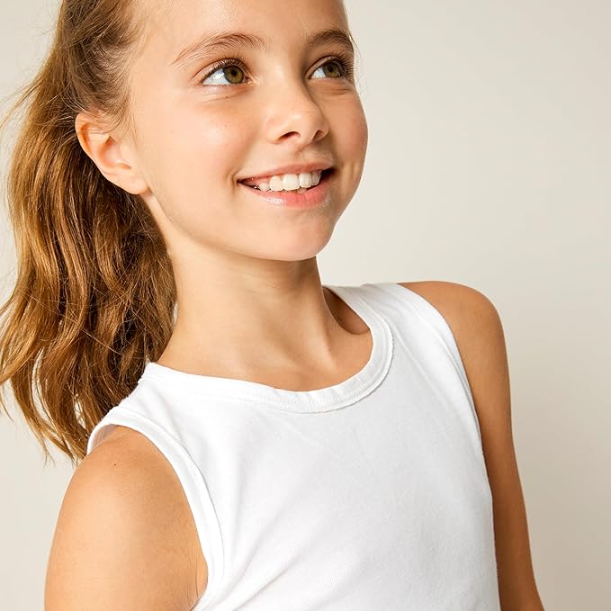 HonestBaby Sleeveless Muscle T-Shirts 100% Organic Cotton for Infant Baby and Toddler Boys, Girls