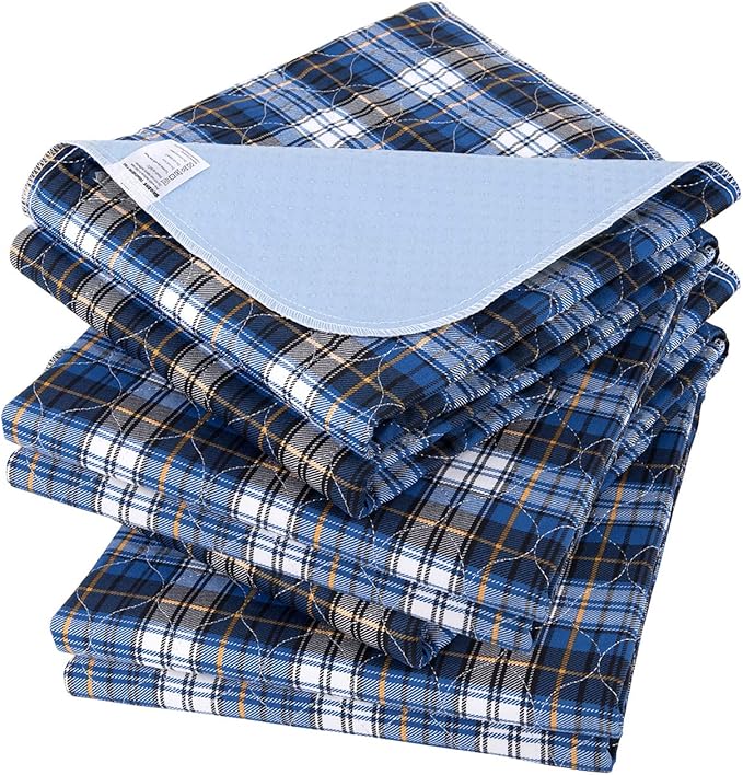 Non-Slip Bed Pads for Incontinence Washable (18" x 24"|3 Pack),Waterproof Bed Pads, Kids Washable Incontinence Bed Pads for Kids Adults,Dog,Kids