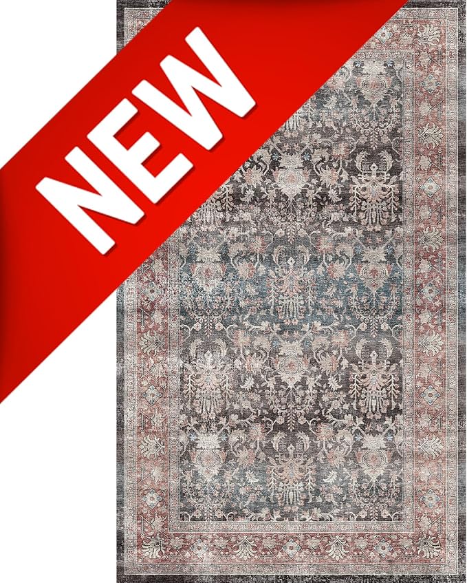 Dripex Tribal Washable Runner Rug-2x5 Non-Slip Non-Shedding Runners for Hallways Stain Resistant Kitchen Mat Laundry Entryway Carpet Runner for Doorway Entrance Bedroom Living Room Decor