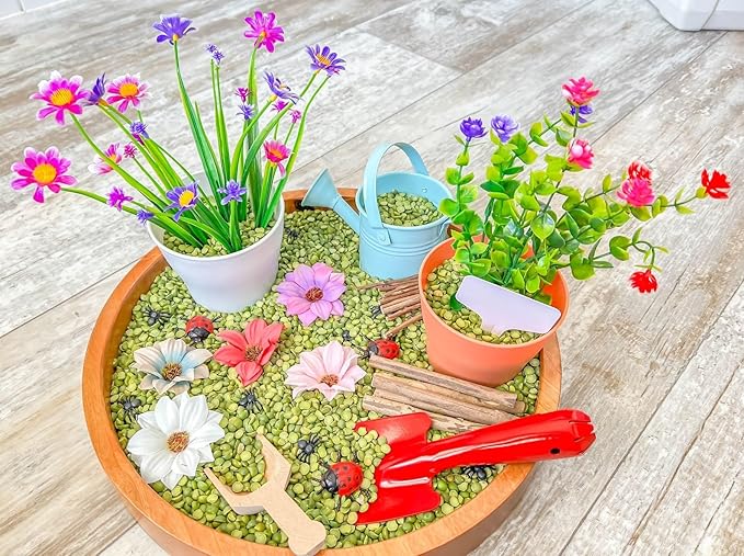 Kids Sensory bins Montessori sensory bin, sensory toys, Sensory bins, Sensory Bin For Preschoolers (Gardening)