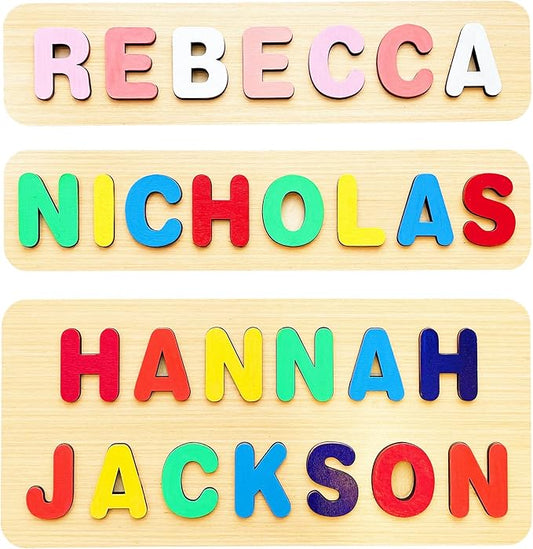 Personalized Name Puzzle for Kids,Baby First Birthday Gift,Toddler Gift Learning Toys for 1 Year Old,Toys for Ages 1-2