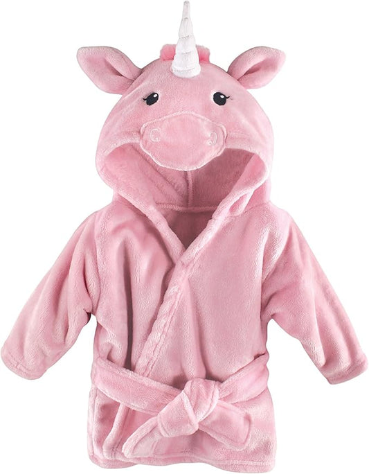 Hudson Baby Unisex Baby Plush Animal Face Bathrobe