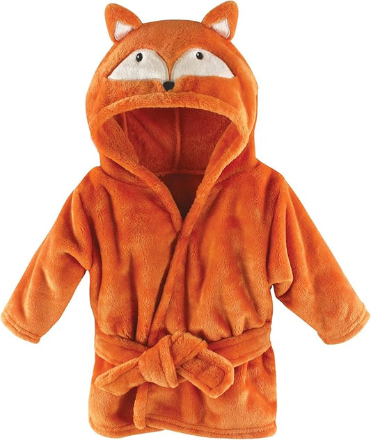 Hudson Baby Unisex Baby Plush Animal Face Bathrobe