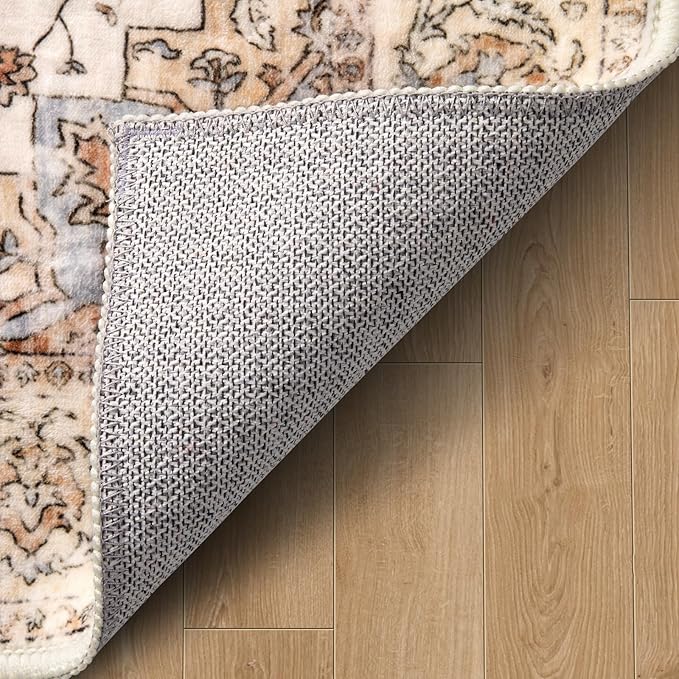 Ciicool Washable Runner Rug, 2x6ft Kitchen Non-Slip Vintage Rugs Carpet Rug Runners for Hallways Bedroom Kitchen Laundry Room Bathroom Decor