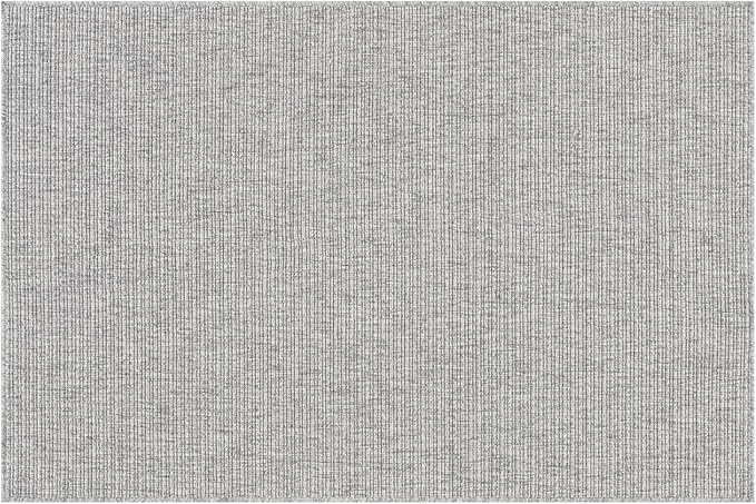 Beverly Rug Easy Jute Gray Entry Rug 2x3 Solid Washable Durable Outdoor Indoor Area Rugs for Living Dining Patio Office Stain Resistant Non Shedding Casual Indoor Outside Carpet 2 x 3 Gray