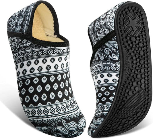 ATHMILE House Slippers for Women Men Indoor Barefoot Slippers Socks Furry Slip on House Shoes Cozy Comfy for Home Bedroom Travel Yoga