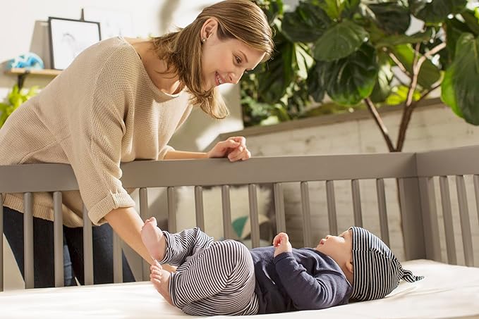 Naturepedic Organic Baby Crib Mattress - Lightweight 2-Stage Infant & Toddler Bed - Waterproof, Non-Toxic, Standard Size 52" x 28"