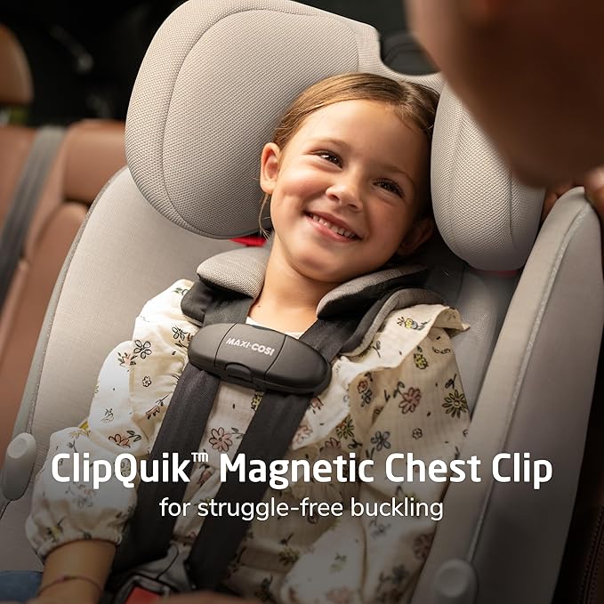 Maxi-Cosi Pria Max All-in-One Convertible Car Seat, Rear Facing Car Seat (4-40 lbs), Forward Facing Car Seat (22-65 lbs), High Back Booster Seat (40-100 lbs), Pure COSI, Essential Black