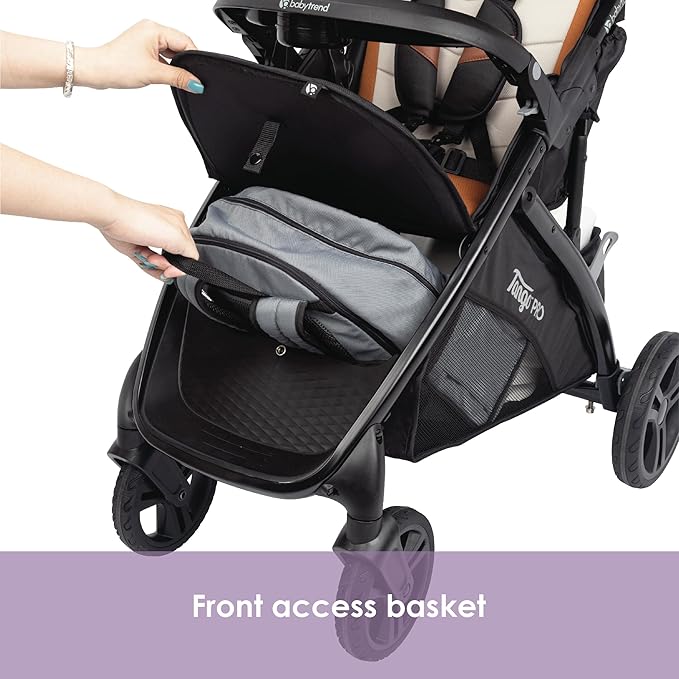 Baby Trend Tango PRO Travel System with Secure-Lift Infant Car Seat, Dash Tan