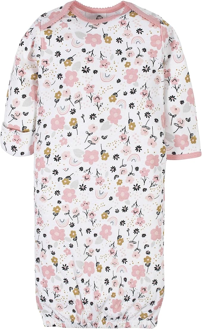 Gerber unisex-baby Baby Boy and Girls 4-pack Sleeper Gown