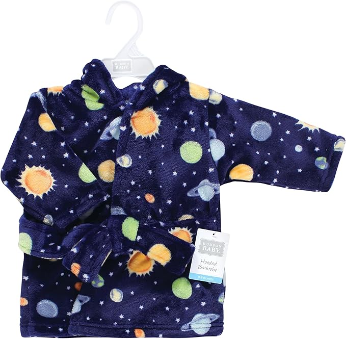 Hudson Baby Unisex Baby Plush Animal Face Bathrobe