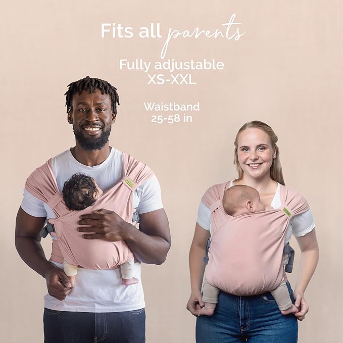 Boba Bliss Baby Carrier Newborn to Toddler (7-35 lbs) - Light & Breathable Toddler Carrier - Certified Hip-Healthy, Adjustable Straps for All Parents, Hybrid, Soft & Stretchy 0-18 Months (Bloom)