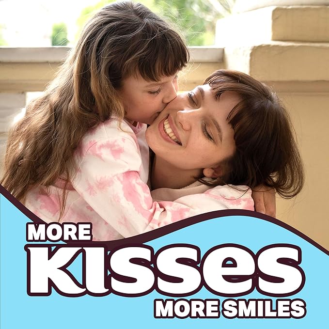 Hershys Kisses Cookies&Cream 1 Pound Approx 105 Pieces - Bulk Candy Individually Wrapped Candy, - Chocolates For Gifting Blue Bulk Hershys Snacks - Kisses Snack Blue Foil Perfect For gift Box or Pinata Stuffers - Perfect Holiday Treats for Adults & Kids
