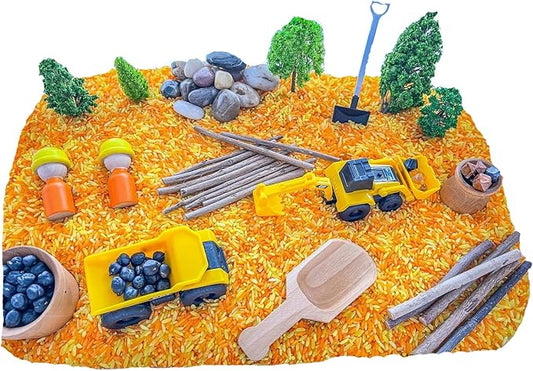 Kids Sensory bins Montessori sensory bin, sensory toys, Sensory bins, Sensory Bin For Preschoolers (Construction)