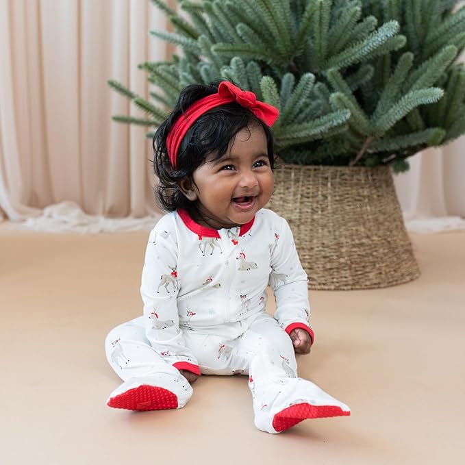 KYTE BABY Unisex Zipper Closure Footies, Rayon Made From Bamboo, 0-24 Months