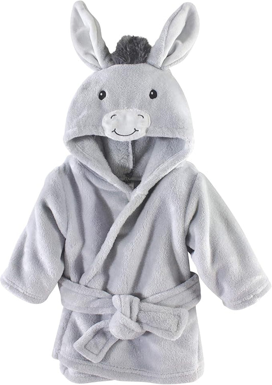 Hudson Baby Unisex Baby Plush Animal Face Bathrobe