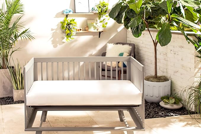Naturepedic Organic Baby Crib Mattress - 2-Stage Lightweight Infant & Toddler Mattress - Waterproof Bed Mattress for Crib - Non-Toxic for Baby and Toddler Bed - 52" x 28”