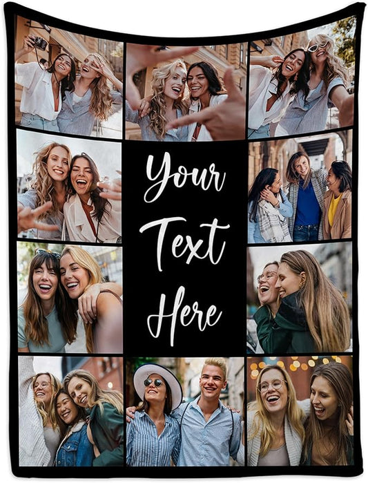 Custom Picture Blanket: Personalized with Family & Friends Photos