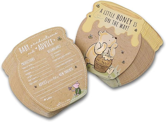 Kate Aspen Honey Bear Advice Cards For Baby Shower Game & Activity, Prediction Cards, Baby Shower Decorations, (Set of 50)