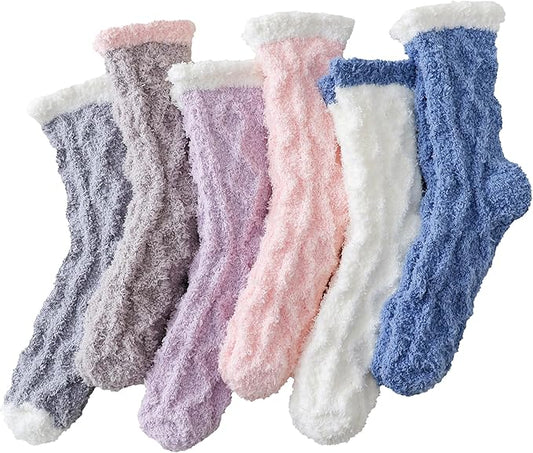 TEHOOK Warm & Cozy Gifts for Women, Fluffy Fuzzy Sock, Plush Sleeping Slipper Socks - Soft Warm Fabric