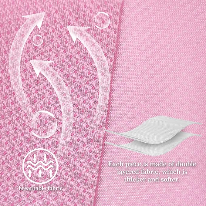 3 in 1 Breathable Crib Rail Covers for Life Size Cribs,White Soft Anti-Collision Strip Corner Covers,Protect Baby Teeth and Save Crib Rails, Rail Edge Protector Strip (Pink-4pc)