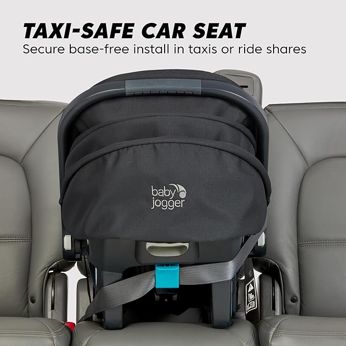Baby Jogger City GO 2 Infant Car Seat, Frosted Ivory – Lightweight Rear-Facing Infant Car Seat, Travel System Compatible, Taxi-Safe