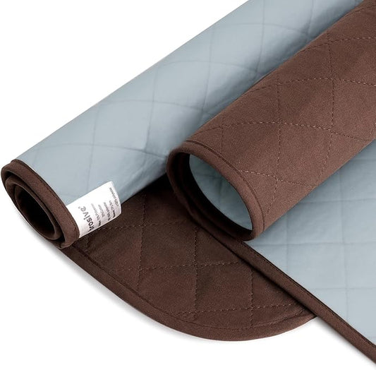 Hide Stains Bed Pads Washable Waterproof 36x72 Inch (1 Pack), Washable Bed Pads for Incontinence, Bed Wetting, Underpads, and Pet Protection, Brown – Ideal for Elderly, Adults, Kids and Pets