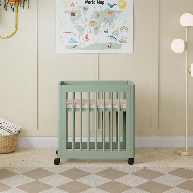 Babyletto Yuzu 8-in-1 Convertible All-Stages® Crib - Conversion Kits for Bassinet, Midi Baby & Full-Size Crib to Toddler Bed, Daybed, and Baby Bed - GREENGUARD Gold Certified - Portable & Adjustable