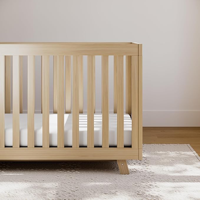 Storkcraft Beckett Grow-with-Me Convertible Crib (Driftwood) – GREENGUARD Gold Certified, Converts to Toddler Bed & Daybed, Fits Standard Crib Mattress, Easy-to-Assemble