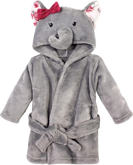 Hudson Baby Unisex Baby Plush Animal Face Bathrobe
