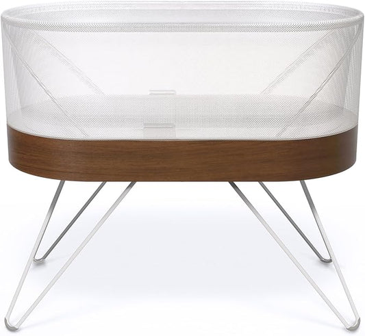 SNOO Smart Sleeper Baby Bassinet - Bedside Crib with Automatic Rocking Motions and Soothing White Noise - Ideal for Newborn Babies to 6 Months - Natural Sleep Training