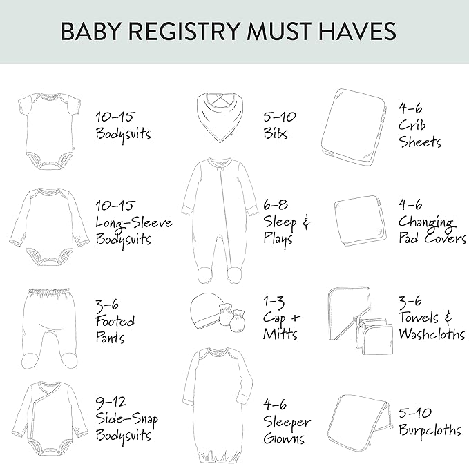 HonestBaby unisex-baby 3-pack Long Sleeve Side-snap Kimono Bodysuits Organic Cotton for Infant Baby Boys, Girls, Unisex